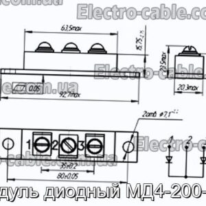 Модуль диодный МД4-200-0.5 - фотография № 1.