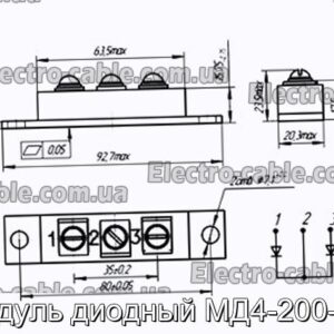 Модуль диодный МД4-200-1.5 - фотография № 1.