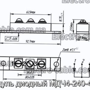 Модуль диодный МДЧ4-240-4-А6 - фотография № 1.