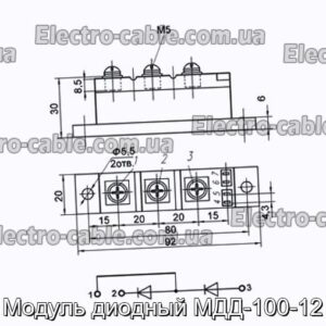 Модуль диодный МДД-100-12 - фотография № 1.