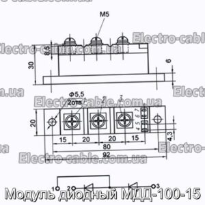 Модуль диодный МДД-100-15 - фотография № 1.