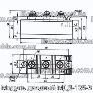 Модуль диодный МДД-125-6 - фотография № 1.