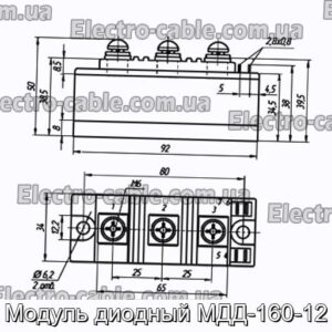 Модуль диодный МДД-160-12 - фотография № 1.