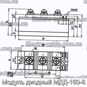 Модуль диодный МДД-160-8 - фотография № 1.