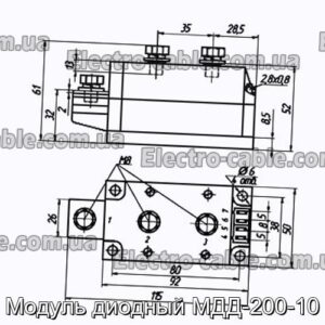 Модуль диодный МДД-200-10 - фотография № 1.