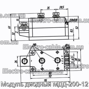 Модуль диодный МДД-200-12 - фотография № 1.