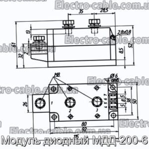 Модуль диодный МДД-200-6 - фотография № 1.