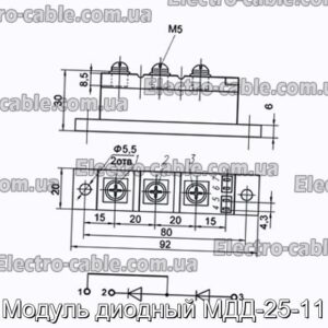 Модуль диодный МДД-25-11 - фотография № 1.
