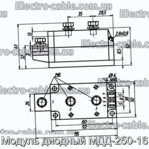 Модуль диодный МДД-250-16 - фотография № 1.