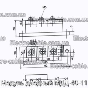 Модуль диодный МДД-40-11 - фотография № 1.