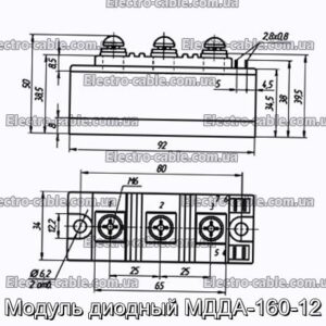 Модуль диодный МДДА-160-12 - фотография № 1.