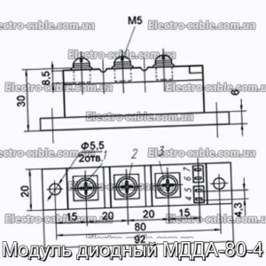 Модуль диодный МДДА-80-4 - фотография № 1.