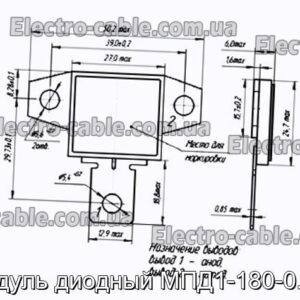 Модуль диодный МПД1-180-0.5-1 - фотография № 1.