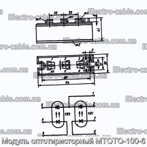 Модуль оптотиристорный МТОТО-100-6 - фотография № 1.