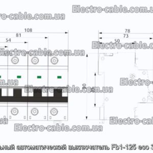Модульный автоматический выключатель Fb1-125 eco 3p с125 - фотография № 1.