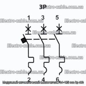 Модульный автоматический выключатель Fb1-125 eco 3p с80 - фотография № 2.