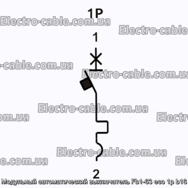 Модульный автоматический выключатель Fb1-63 eco 1p b16 - фотография № 2.
