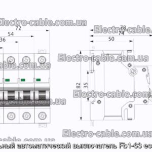 Модульный автоматический выключатель Fb1-63 eco 1p b2 - фотография № 2.