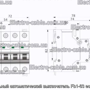 Модульний автоматичний вимикач Fb1-63 eco 2p b1 - фотографія №1.