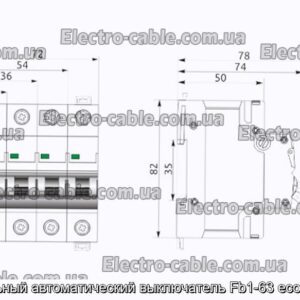 Модульний автоматичний вимикач Fb1-63 eco 2p b32 - фотографія №1.