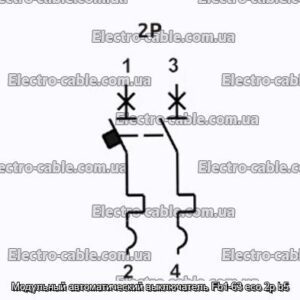 Модульний автоматичний вимикач Fb1-63 eco 2p b5 - фотографія №2.