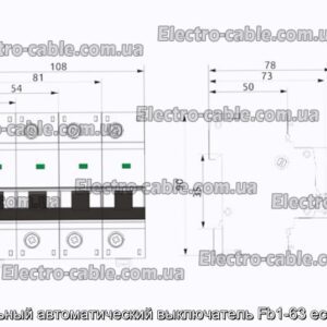 Модульний автоматичний вимикач Fb1-63 eco 3p b1 - фотографія №1.