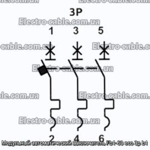 Модульний автоматичний вимикач Fb1-63 eco 3p b1 - фотографія №2.
