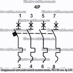 Модульний автоматичний вимикач Fb1-63 eco 4p b13 - фотографія №2.