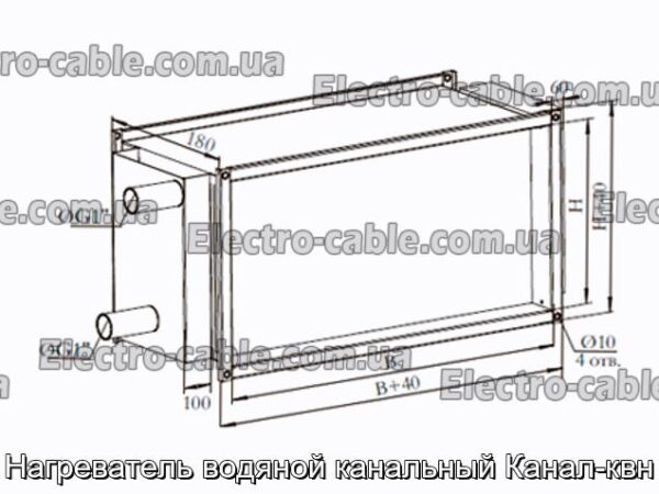 Нагреватель водяной канальный Канал-квн - фотография № 2.