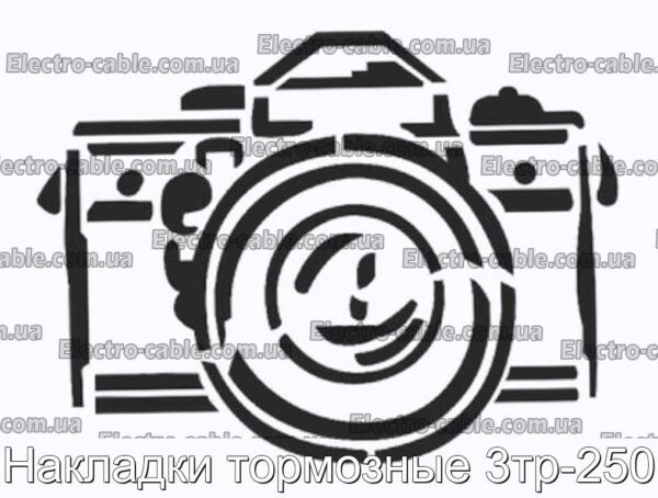 Накладки тормозные 3тр-250 - фотография № 1.