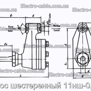 Насос шестеренный 11нш-0,3и1 - фотография № 2.