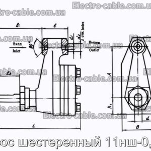 Насос шестеренный 11нш-0,6и4 - фотография № 2.