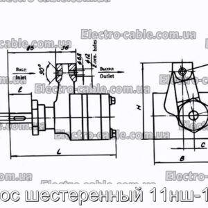 Насос шестеренный 11нш-12и2 - фотография № 1.