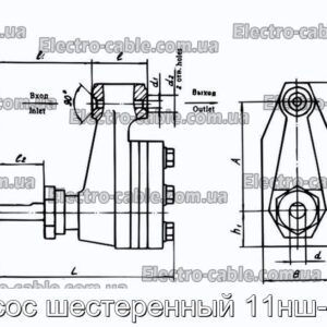 Насос шестеренный 11нш-3ис - фотография № 1.