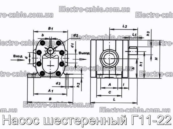 Насос шестеренний Г11-22 - фотографія №1.