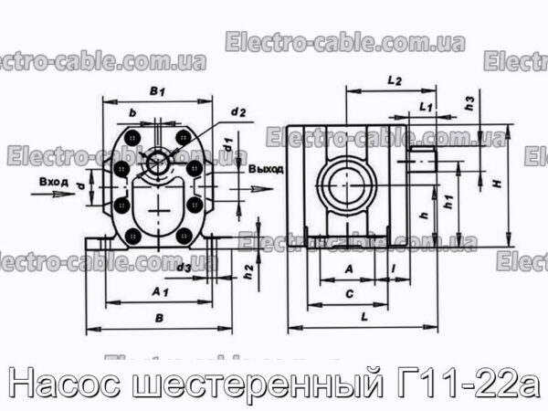 Насос шестеренный Г11-22а - фотография № 1.