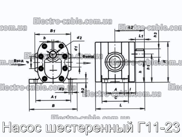 Насос шестеренный Г11-23 - фотография № 2.