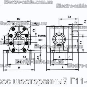 Насос шестеренний Г11-23а - фотографія №2.