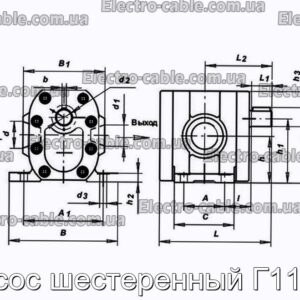 Насос шестеренный Г11-24 - фотография № 1.