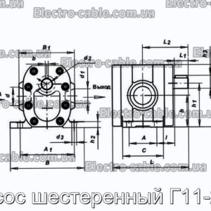 Насос шестеренный Г11-24а - фотография № 1.