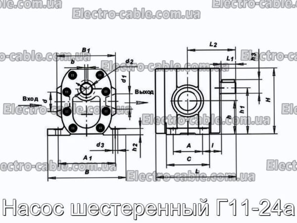 Насос шестеренний Г11-24а - фотографія №1.