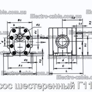 Насос шестеренный Г11-25 - фотография № 2.