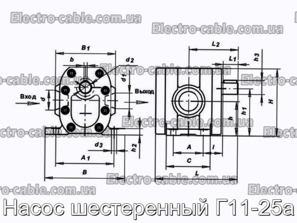 Насос шестеренний Г11-25а - фотографія №1.