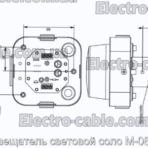 Оповещатель световой соло М-08-12в - фотография № 1.