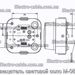 Оповещатель световой соло М-08-24в - фотография № 1.