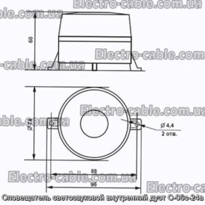 Оповещатель светозвуковой внутренний дуэт С-06с-24в - фотография № 2.