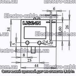 Оптический щелевой датчик этикетки Lis24n - фотография № 2.