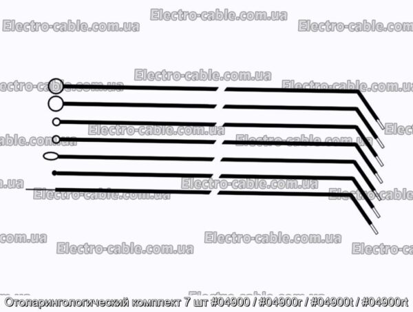 Отоларингологический комплект 7 шт #04900 / #04900r / #04900t / #04900rt - фотография № 1.