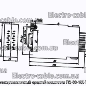 Реле електромагнітний середньої потужності ПЕ-36-180-У3 24В - фотографія №1.
