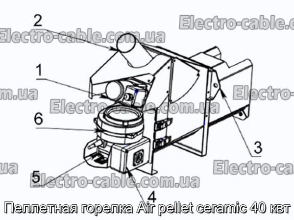 Пеллетная горелка Air pellet ceramic 40 квт - фотография № 1.